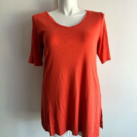 J. Jill Orange T-Shirt, Size Medium - Picture 2 of 7